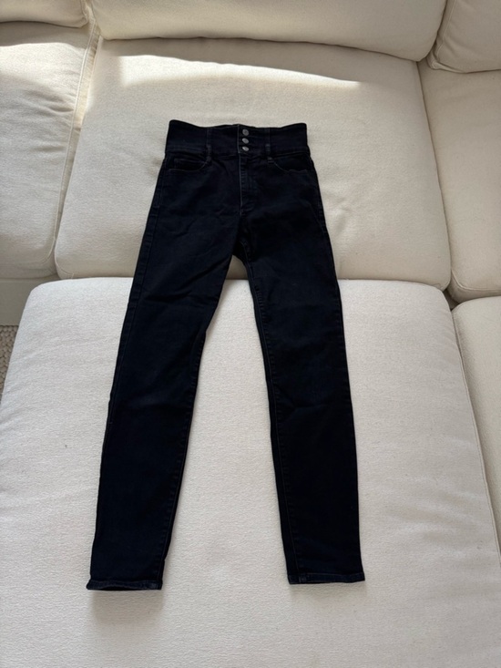 GAP Denim - Gap True Skinny Super High Rise Black Jeans Size 27